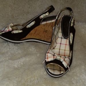 Coach wedge shoes